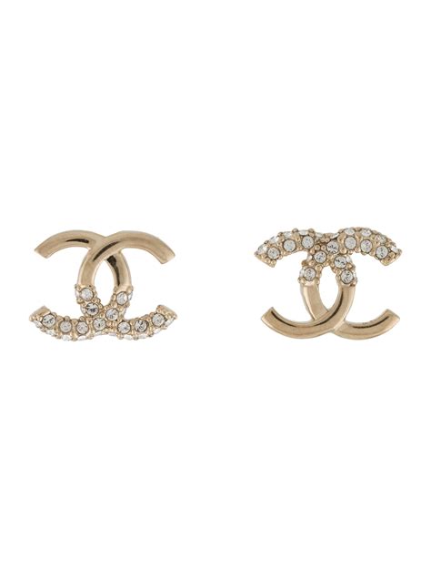 chanel ear studs uk|chanel cc earrings price list.